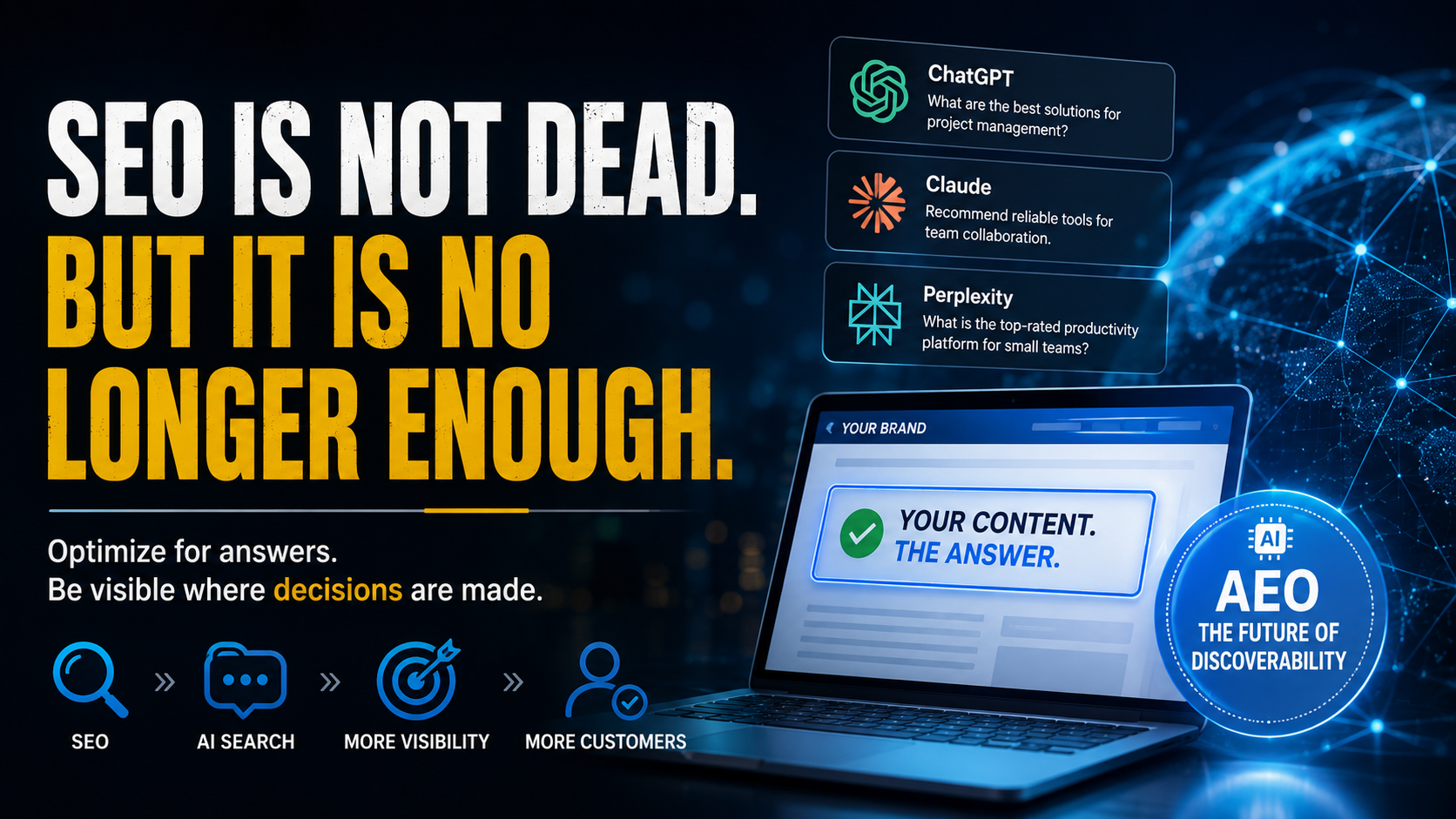 SEO Is Not Dead. But It Is No Longer Enough.